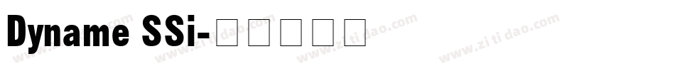Dyname SSi字体转换